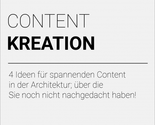 Blog Architekturkommunikation - Content Kreation